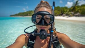 instructora buceo islas Cíes